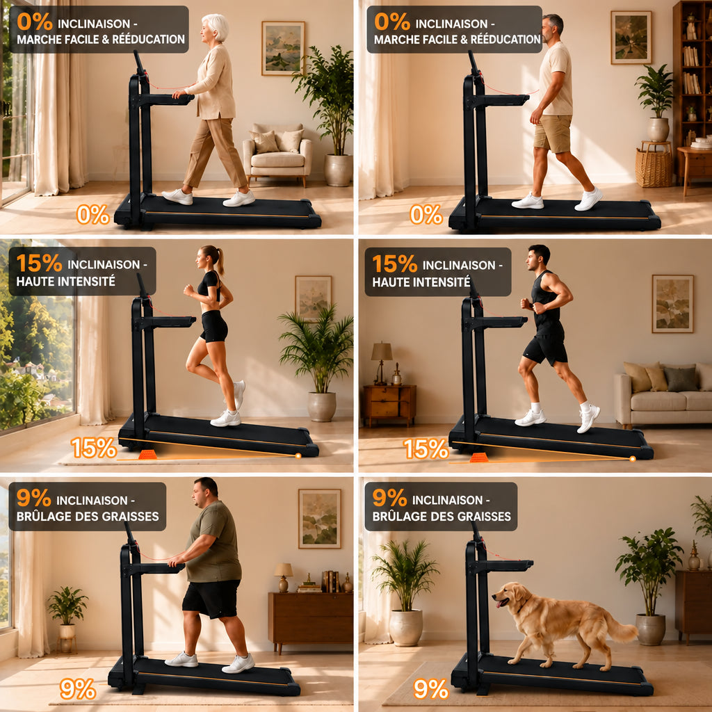 Tapis de marche pliable inclinable – vue 8