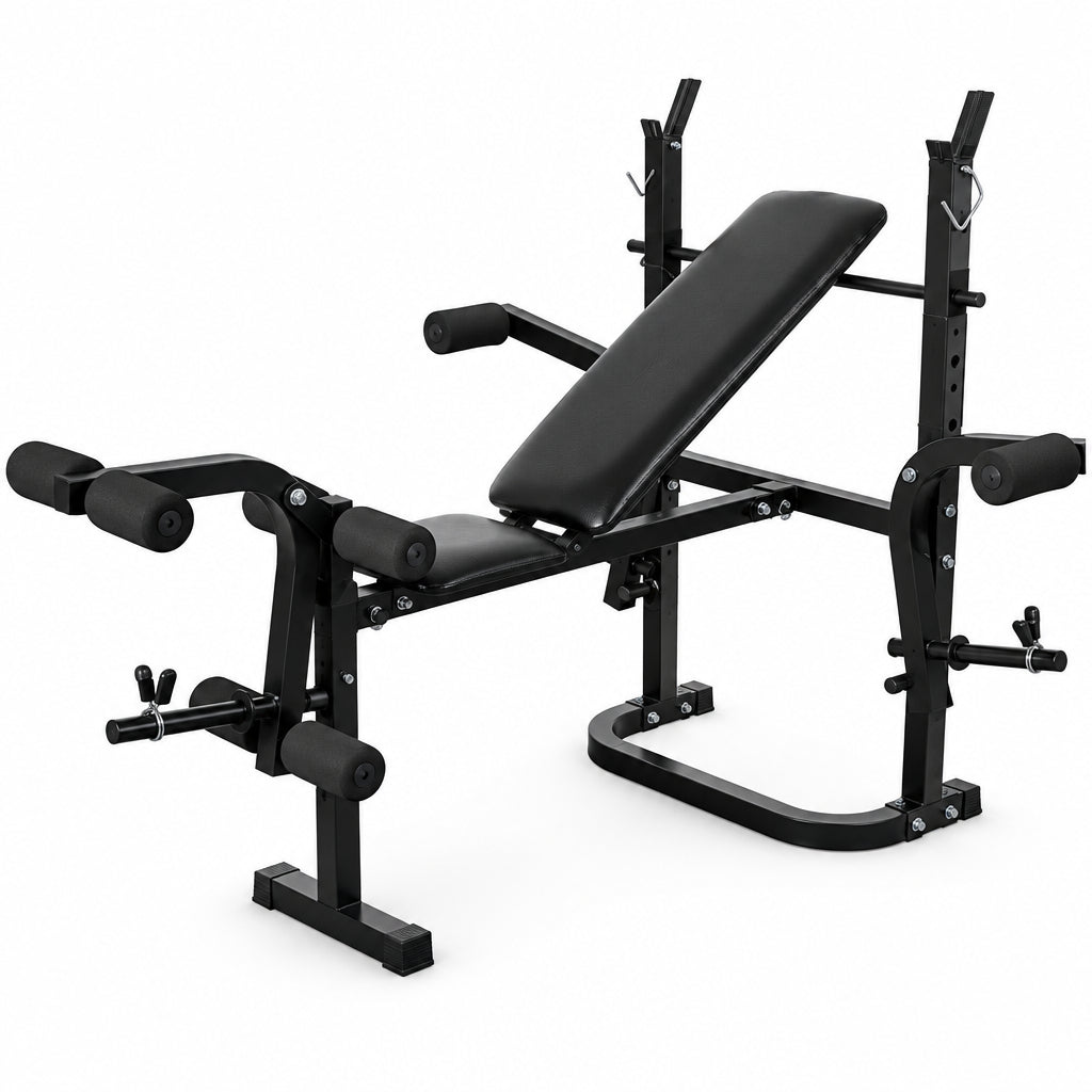 Banc de musculation pliable – Développé couché, butterfly, curl et leg curl