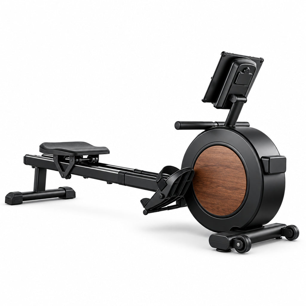 Rameur magnétique 16 niveaux – Rail 120 cm, support tablette, charge max 160 kg