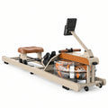 Rameur à eau pliable – Bluetooth, écran orientable, charge max 160 kg